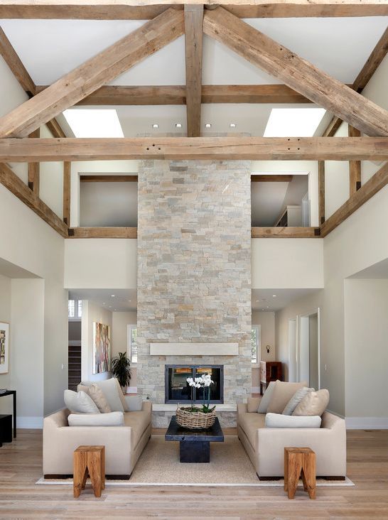 15 Amazing Rustic Stone Fireplace Design Ideas Interiorsherpa