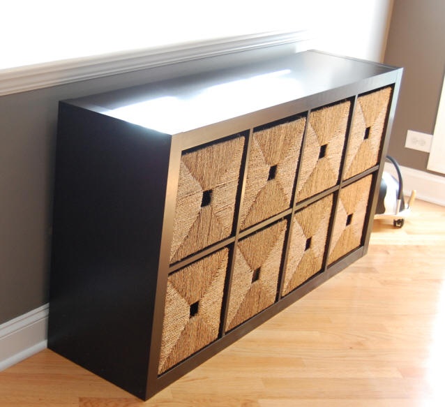 wooden toy storage drawers