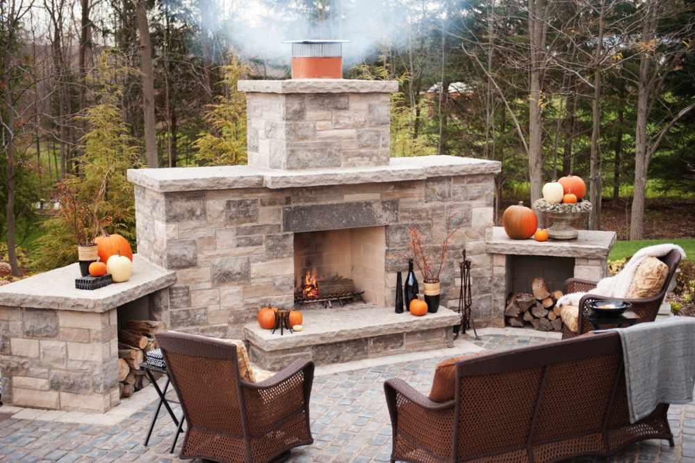 Amazing-Outdoor-Stone-Fireplace