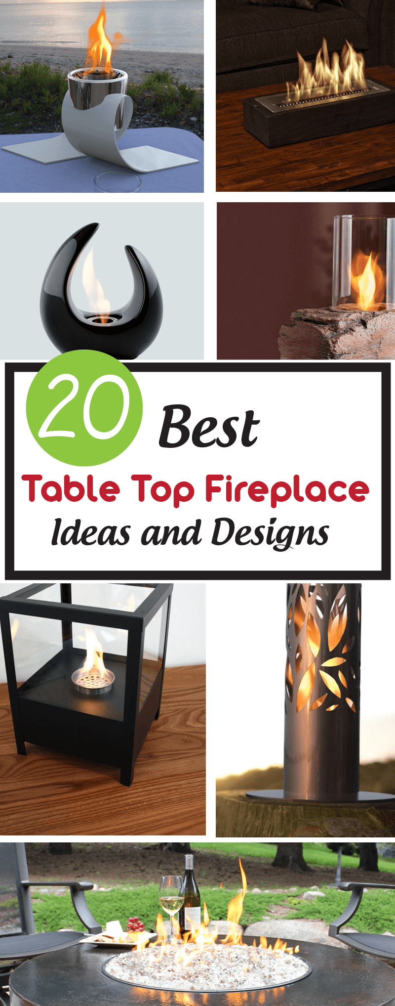 Best Table Top Fireplace Ideas and Designs