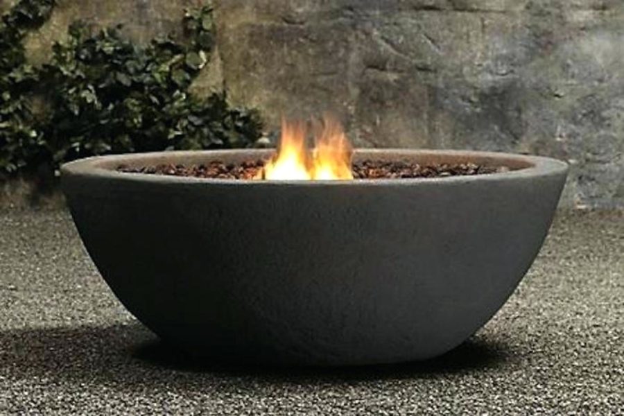 Bowl Pit Fireplace Design Idea