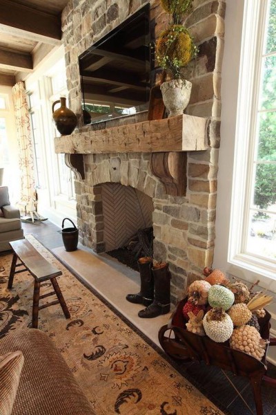 14 Awesome Ideas for Fireplace Mantels - InteriorSherpa