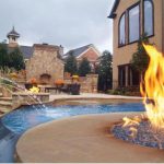 Fireplace into the Pool