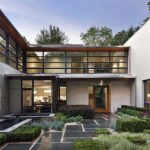 Glass surroundings style for front yard