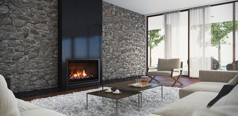 Indoor Modern Gas Fireplace