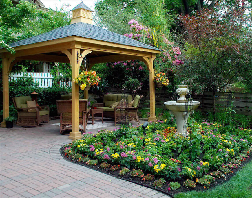 Pavillion In Backyard.