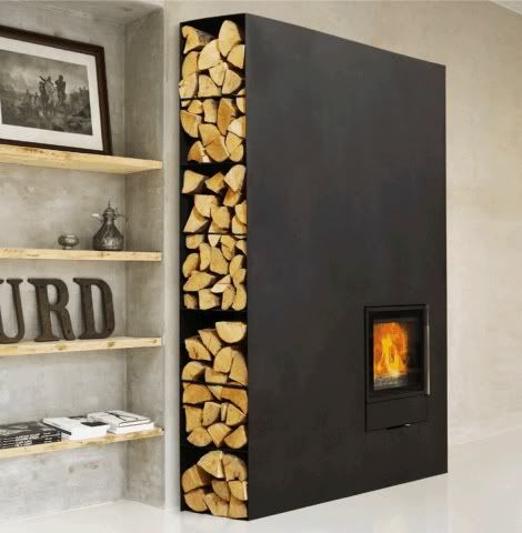 The Log Cabin Fireplace