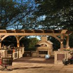 The Pergola Pavilion design for perfect yard fireplace