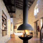 The Round Header Footer Fireplace