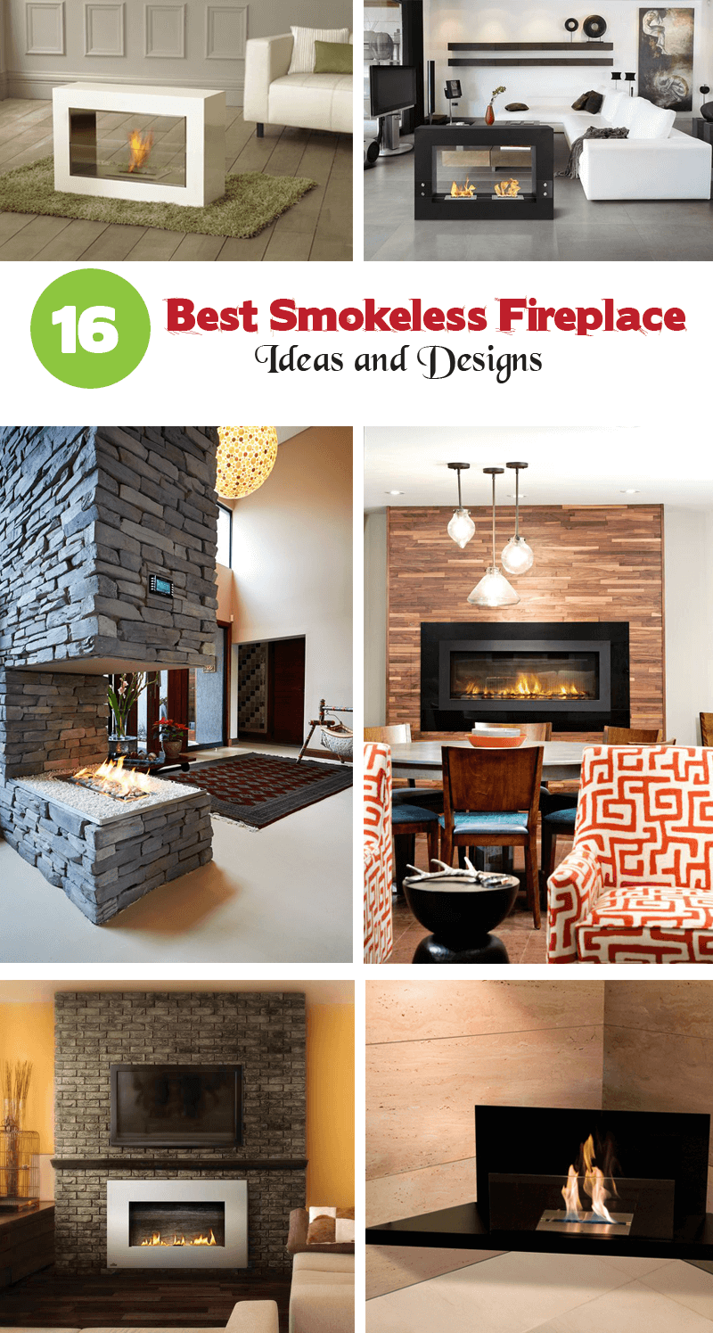 16 Best Smokeless Fireplace Ideas and Designs To Spruce Up Your Home InteriorSherpa