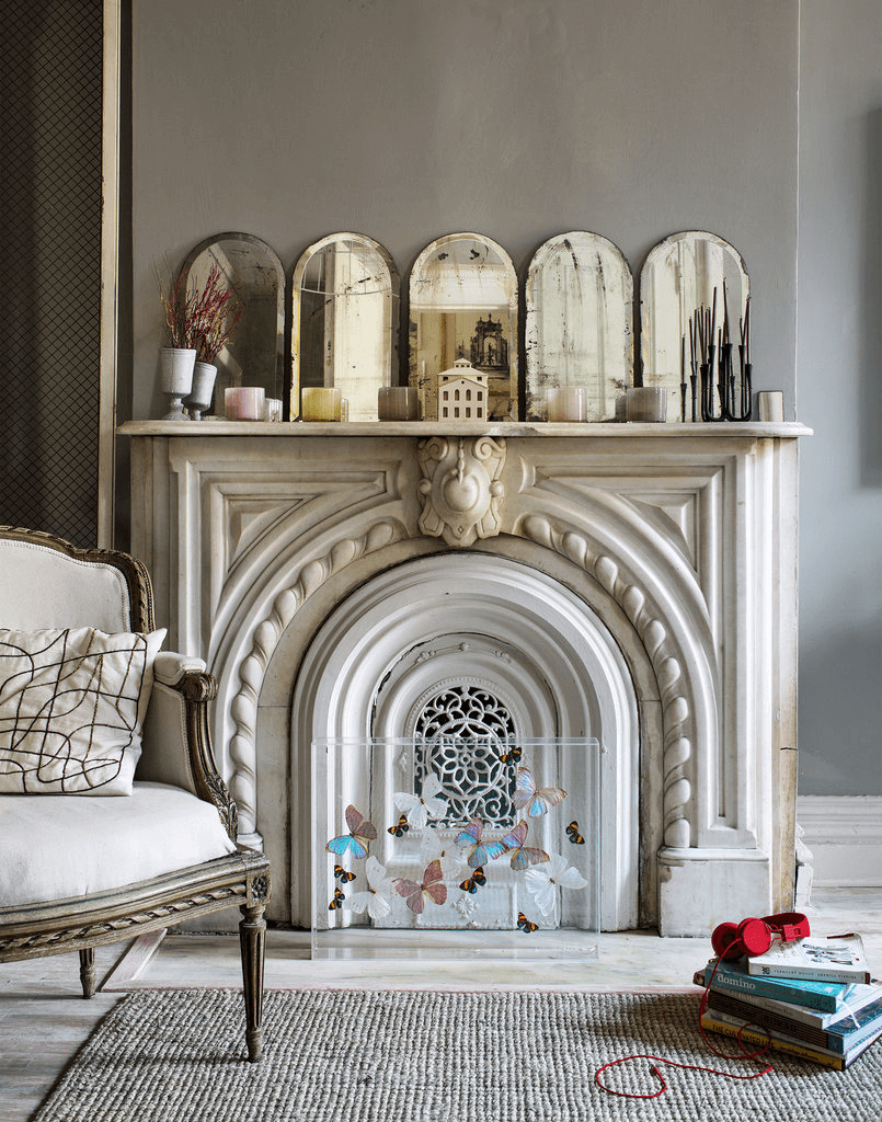 dresser effect fireplace