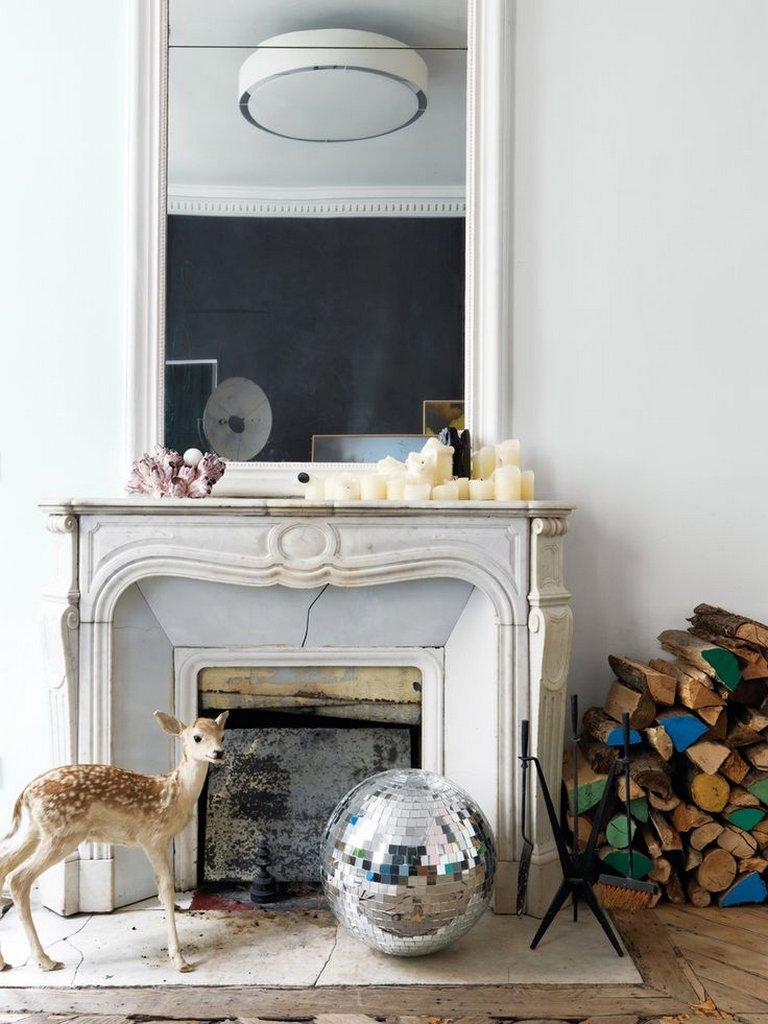 french style fake fireplace ideas