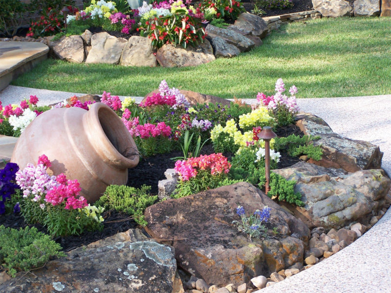 rock flower garden ideas