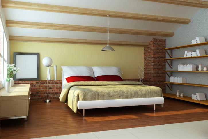 sleek-modern-bedroom-with-wooden-beams