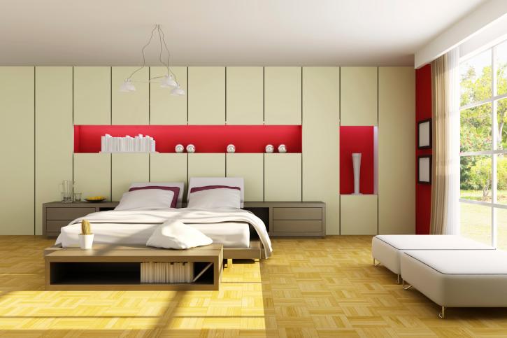 white-and-red-modern-bedroom