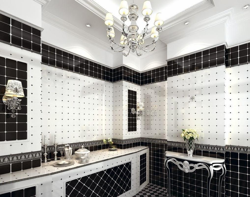 Black and White Bathrooms