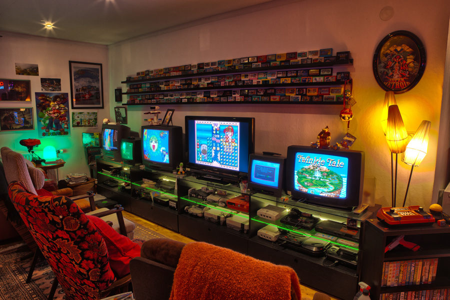 50 Awesome Video Game Room Decoration Ideas - Passion For OlD Games E1489381050636