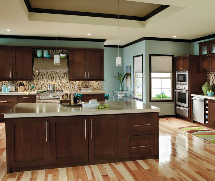 Contemporary Cherry kitchen cabinets