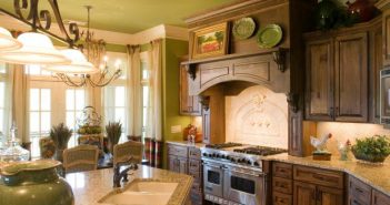 French Country kitchen cabinets
