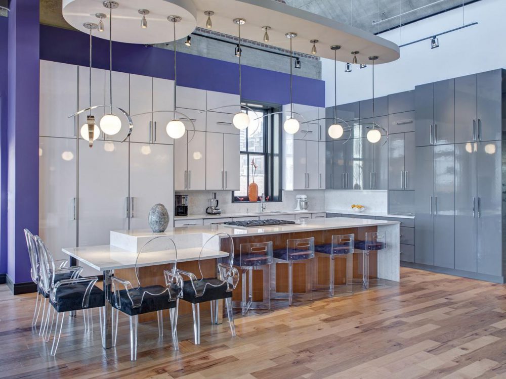 Multi-Dimensional Modern Kitchen Cabinet
