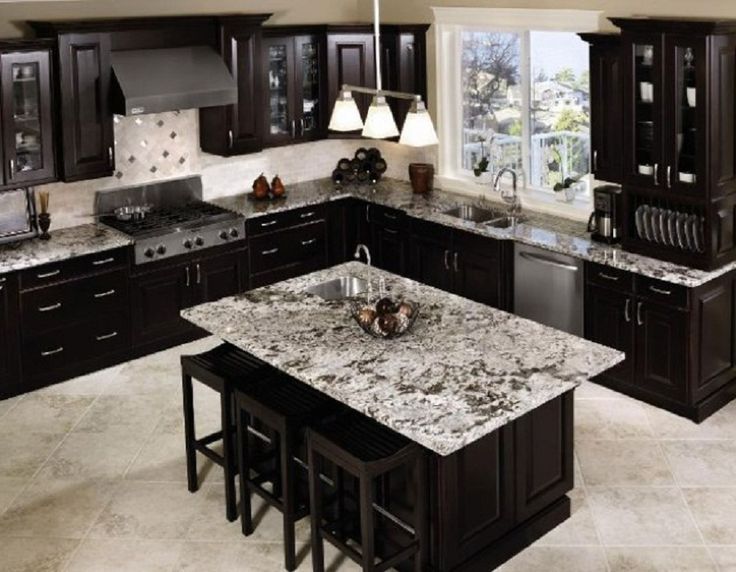 black kitchen cabinets