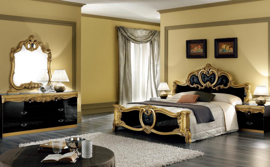 black vintage bedroom furniture