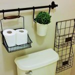 simple white toilet paper holder ideas