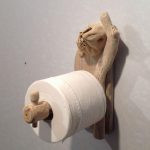 wooden toilet paper stand