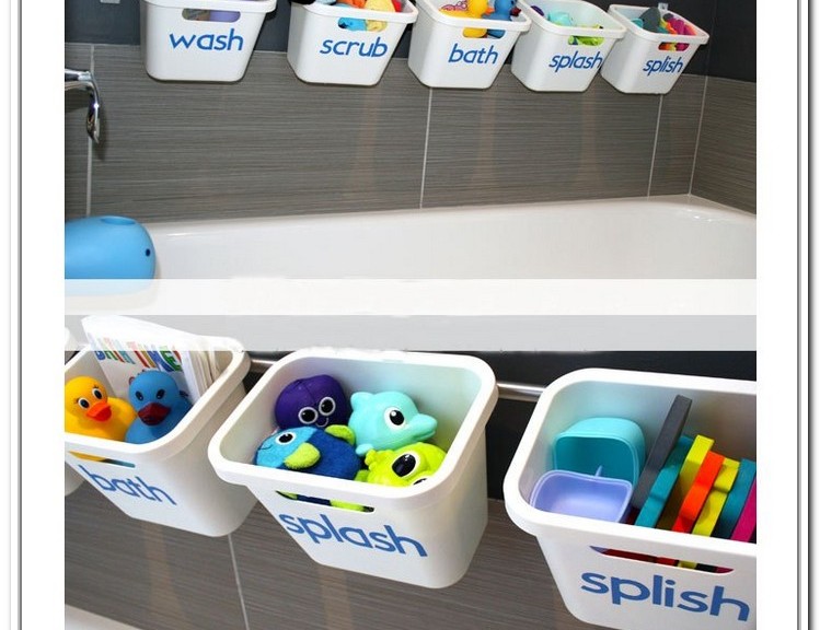 Bathroom toy storage ideas