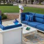 Blue Outdoor Sofa