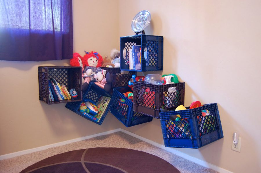 Crate toy storage ideas