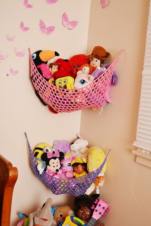 Hanging toy storage ideas