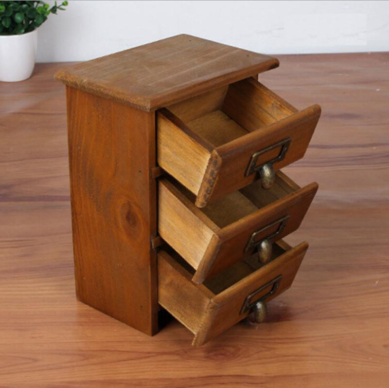 Retro Wood Storage Cabinet