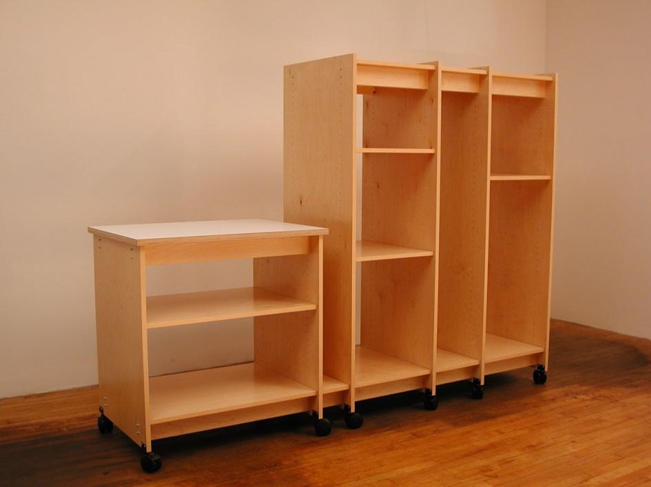 Wood Storage Cabinets