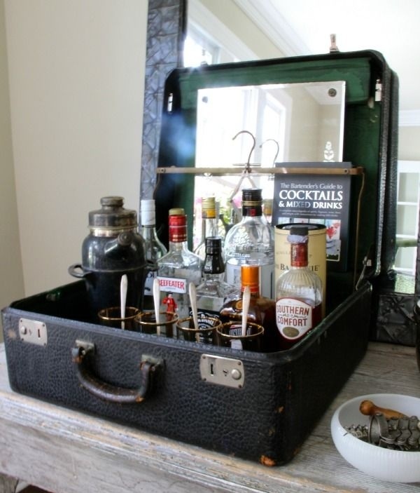 suitcase bar