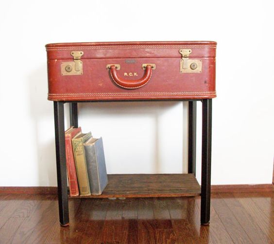 suitcase table