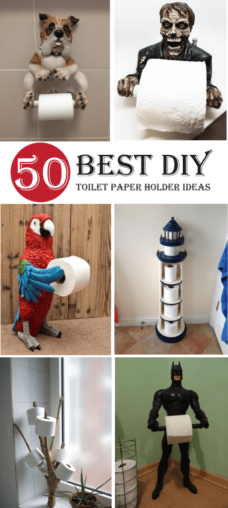 50 Best DIY Toilet Paper Holder Ideas And Designs You Ll Love   Best DIY Toilet Paper Holder Ideas 459x1024 