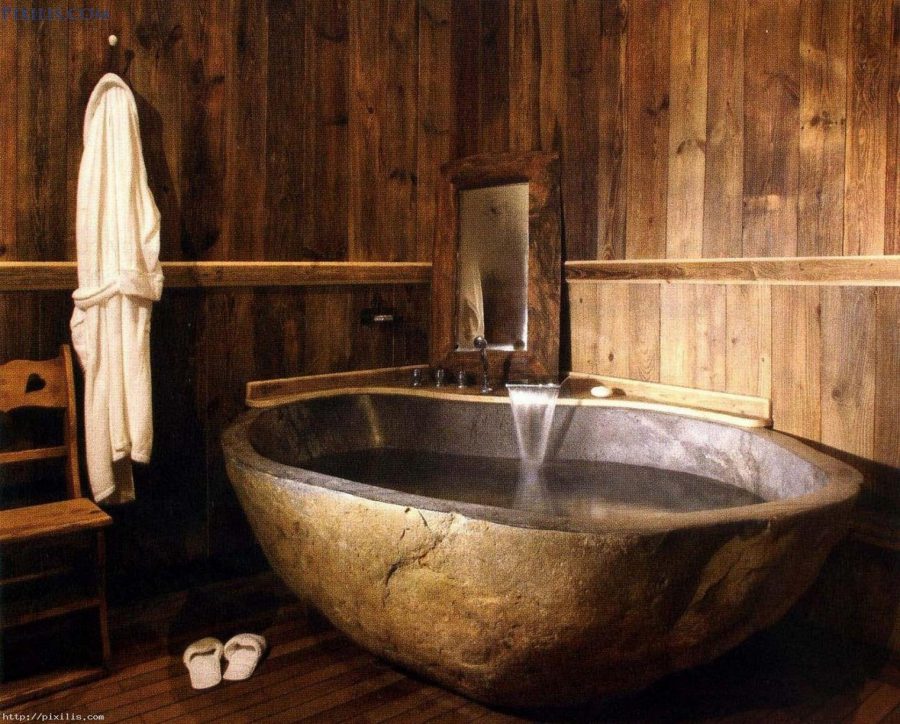 Cool Rustic Bathtub