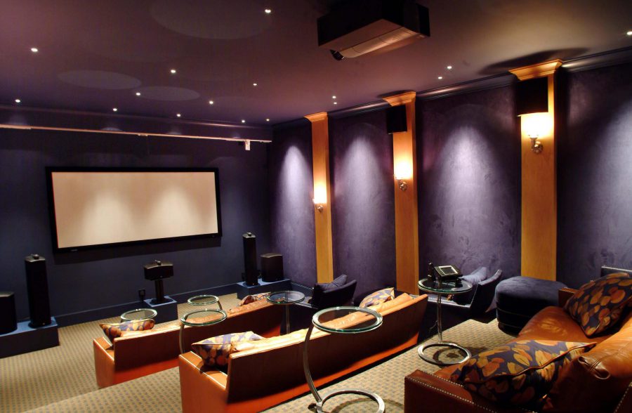 Home Theater With Cool Furniture