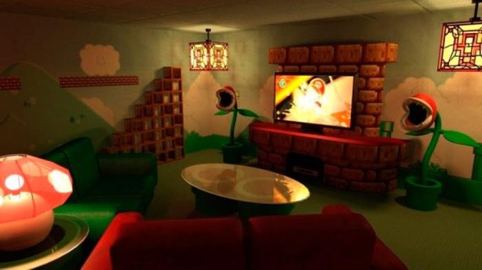 Mario Style Theater Room