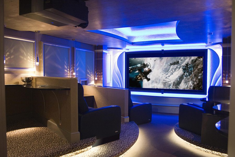 Small Home Theater With Large Screen