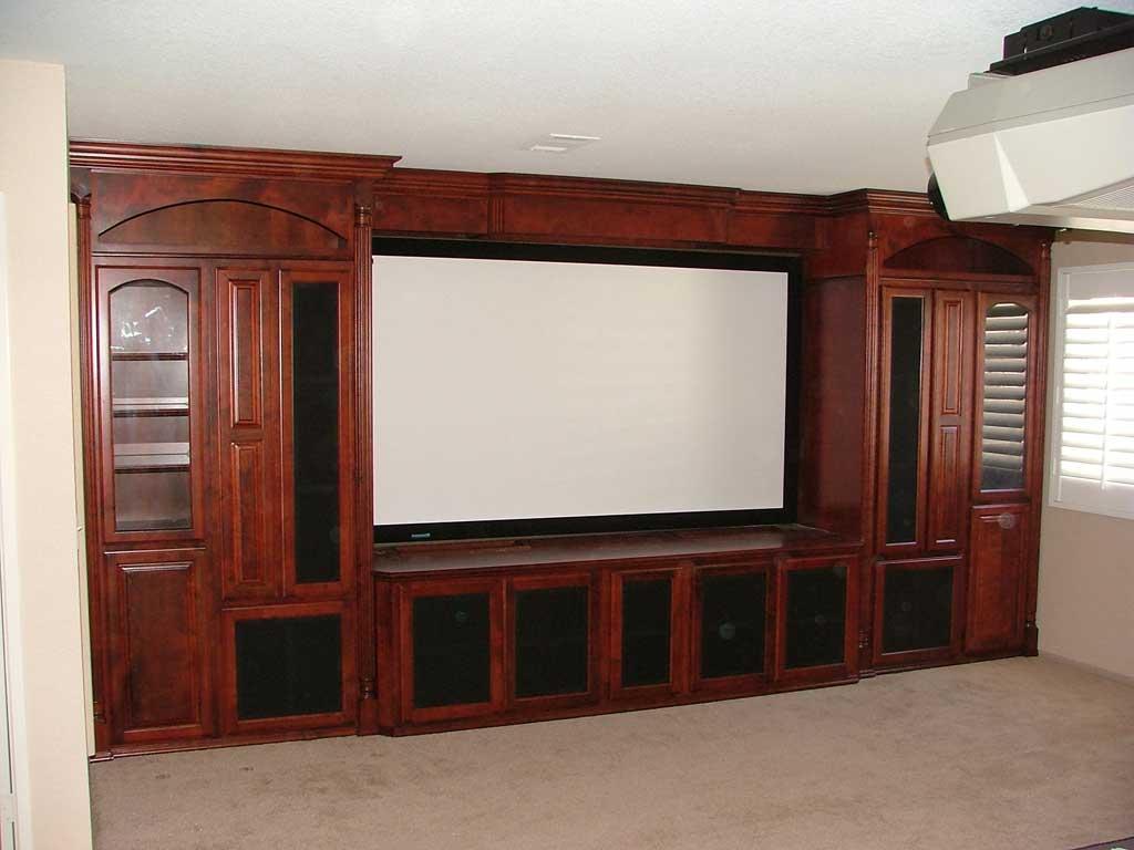 Teak Wood Home Theatre Room