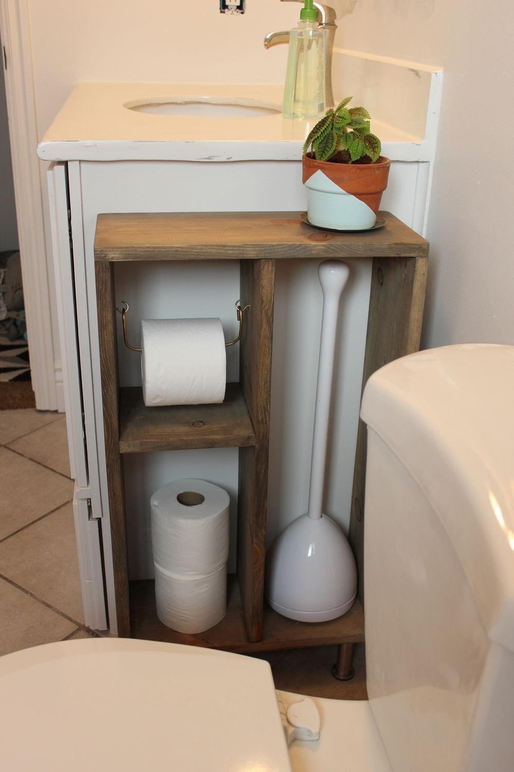 Creative Wooden Toilet Paper Holder