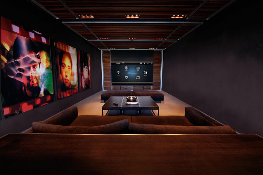 Vintage Home Theater Room