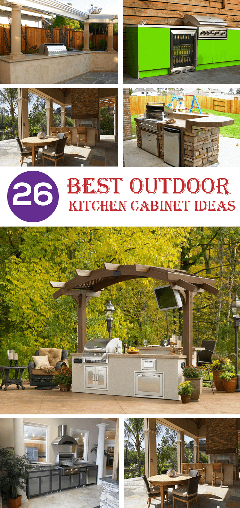 best outdoor kitchen cabinet ideas