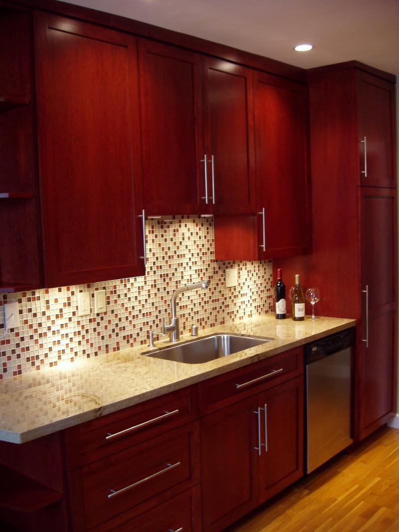 kitchen with cherry cabinets remodeling ideas