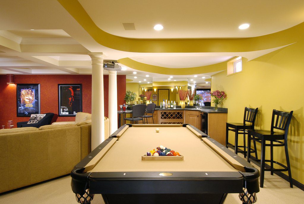 All In One Pool Man Cave Ideas