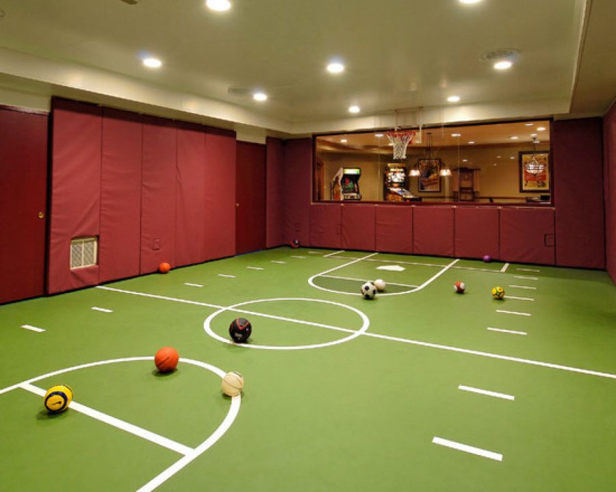 Basketball Court Man Cave Ideas