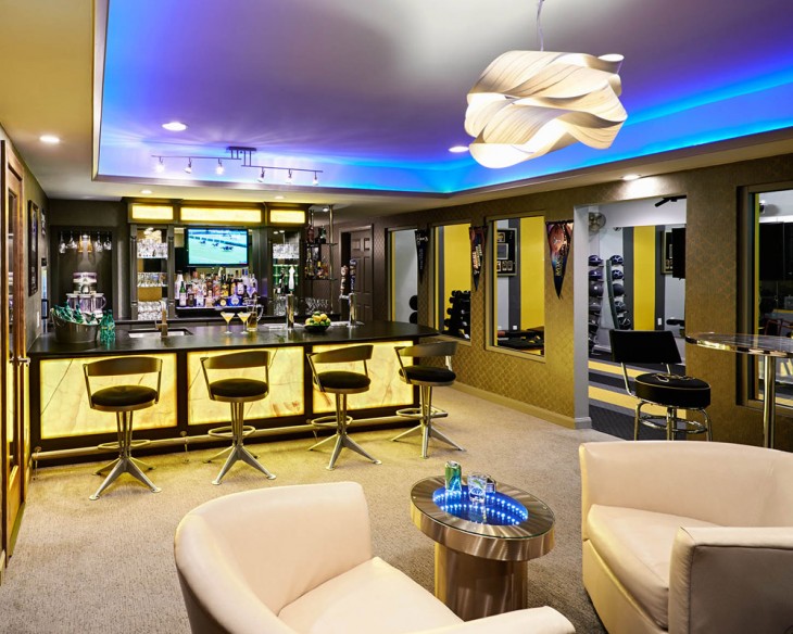 Colorful Man Cave Ideas