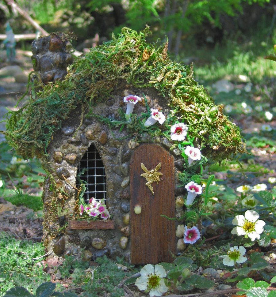 Trumpet Fairy Houses